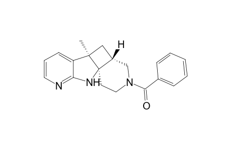 (+-)-(4aRS,5aRS,10aRS)-3-Benzoyl-5a-methyl-1,2,4,4a,5,5a,10-octahydropyrido[4",3":2',3']cyclobuta[1',2':4,5]pyrrolo[2,3-b]pyridine