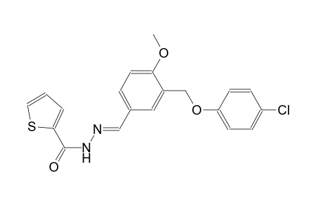 N'-((E)-{3-[(4-chlorophenoxy)methyl]-4-methoxyphenyl}methylidene)-2-thiophenecarbohydrazide