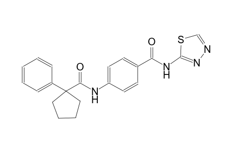 benzamide, 4-[[(1-phenylcyclopentyl)carbonyl]amino]-N-(1,3,4-thiadiazol-2-yl)-