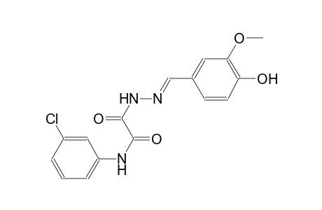 acetic acid, [(3-chlorophenyl)amino]oxo-, 2-[(E)-(4-hydroxy-3-methoxyphenyl)methylidene]hydrazide