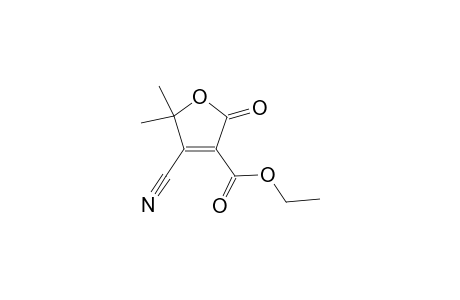 3-furancarboxylic acid, 4-cyano-2,5-dihydro-5,5-dimethyl-2-oxo-, ethyl ester