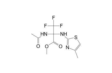 methyl 2-(acetylamino)-3,3,3-trifluoro-2-[(4-methyl-1,3-thiazol-2-yl)amino]propanoate