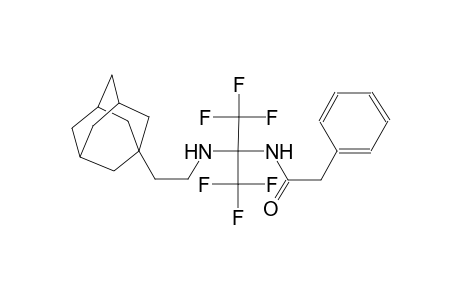 N-[1-(2-Adamantan-1-yl-ethylamino)-2,2,2-trifluoro-1-trifluoromethyl-ethyl]-2-phenyl-acetamide