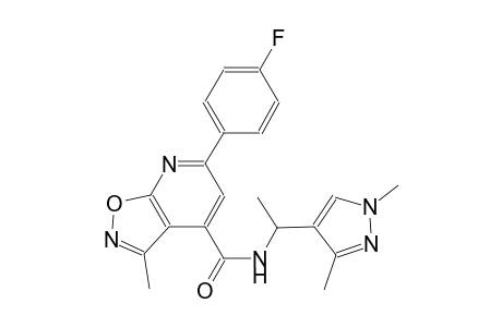 isoxazolo[5,4-b]pyridine-4-carboxamide, N-[1-(1,3-dimethyl-1H-pyrazol-4-yl)ethyl]-6-(4-fluorophenyl)-3-methyl-