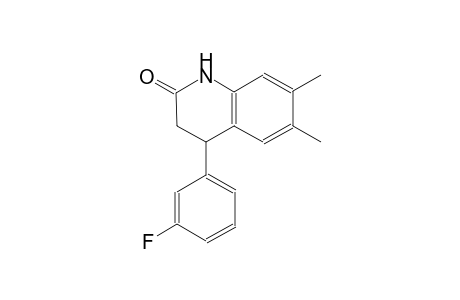 2(1H)-quinolinone, 4-(3-fluorophenyl)-3,4-dihydro-6,7-dimethyl-