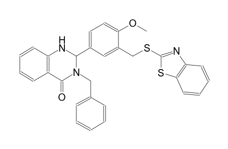 2-{3-[(1,3-benzothiazol-2-ylsulfanyl)methyl]-4-methoxyphenyl}-3-benzyl-2,3-dihydro-4(1H)-quinazolinone