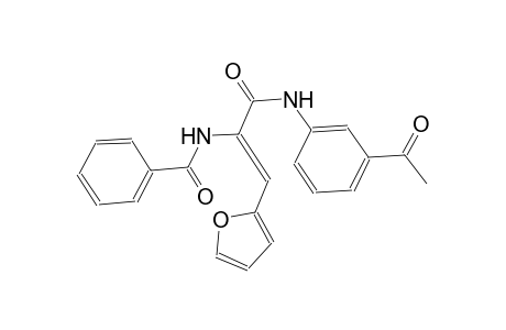 N-[(Z)-1-[(3-acetylanilino)carbonyl]-2-(2-furyl)ethenyl]benzamide