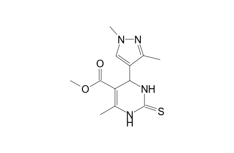 4-(1,3-dimethyl-4-pyrazolyl)-6-methyl-2-sulfanylidene-3,4-dihydro-1H-pyrimidine-5-carboxylic acid methyl ester
