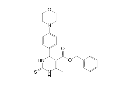 (phenylmethyl) 6-methyl-4-(4-morpholin-4-ylphenyl)-2-sulfanylidene-3,4-dihydro-1H-pyrimidine-5-carboxylate