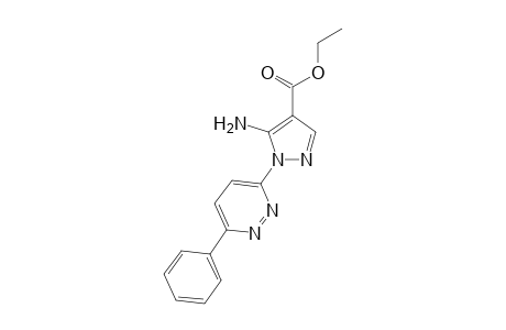 5-Amino-1-(6-phenyl-pyridazin-3-yl)-1H-pyrazole-4-carboxylicacid ethyl ester