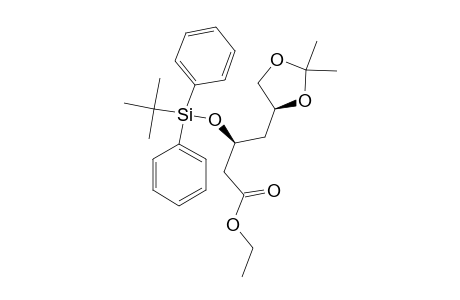 ETHYL-(3R,5S)-3-TERT.-BUTYLDIPHENYLSILYLOXY-5,6-(ISOPROPYLIDENEDIOXY)-HEXANOATE