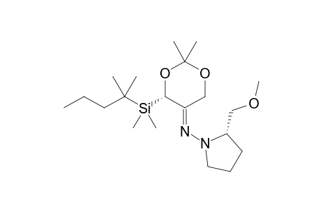 (2S,4'S)-1-[4-(Dimethyl-tert-hexylsilyl)-2,2-dimethyl-1.3-dioxan-5-ylidenamino]-2-methoxymethylpyrrolidine-