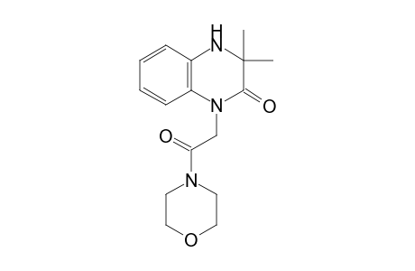3,3-Dimethyl-1-[2-(4-morpholinyl)-2-oxoethyl]-3,4-dihydro-2(1H)-quinoxalinone