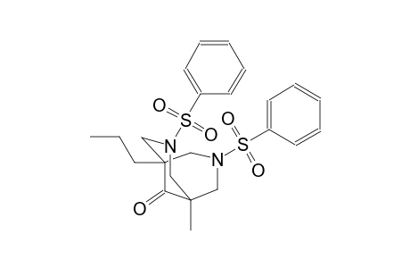1-methyl-3,7-bis(phenylsulfonyl)-5-propyl-3,7-diazabicyclo[3.3.1]nonan-9-one