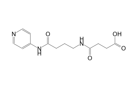 4-oxo-4-{[4-oxo-4-(4-pyridinylamino)butyl]amino}butanoic acid