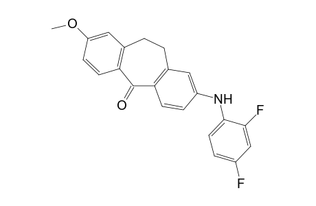 2-(2,4-Difluorophenylamino)-8-methoxy-10,11-dihydro-dibenzo[a,d]cycloheptene-5-one