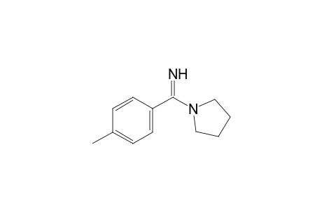 (4-methylphenyl)-(1-pyrrolidinyl)methanimine