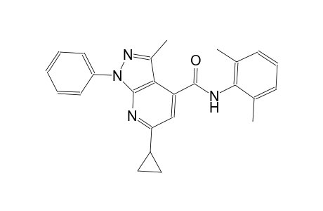 6-cyclopropyl-N-(2,6-dimethylphenyl)-3-methyl-1-phenyl-1H-pyrazolo[3,4-b]pyridine-4-carboxamide