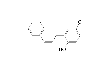4-Chloranyl-2-[(Z)-3-phenylprop-2-enyl]phenol