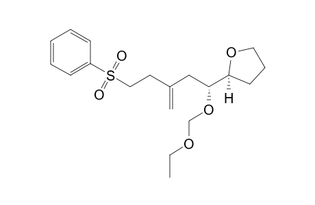 (2S,1'R)-2-(1'-Ethoxymethoxy-3'-methylene-5'-phenylsulfonylpent-1'-yl)tetrahydrofuran