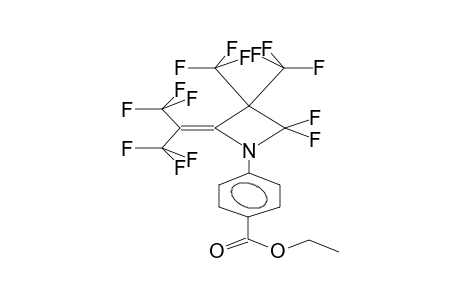 1-PARA-ETHOXYCARBONYLPHENYL-PERFLUORO-3,3-DIMETHYL-2-ISOPROPYLIDENEAZETIDINE