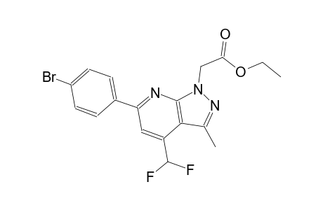 1H-pyrazolo[3,4-b]pyridine-1-acetic acid, 6-(4-bromophenyl)-4-(difluoromethyl)-3-methyl-, ethyl ester