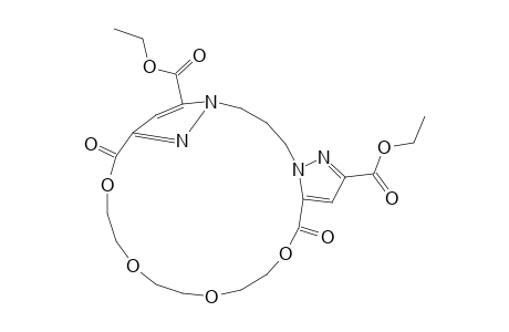 16,23-Bis(ethoxycarbonyl)-3,6,9,12-tetraoxa-17,21,22,25-tetrazatricyclo[19.3.0.1(14,17)]pentacosa-1(24),14(25),15,22-tetraen-2,13-dione