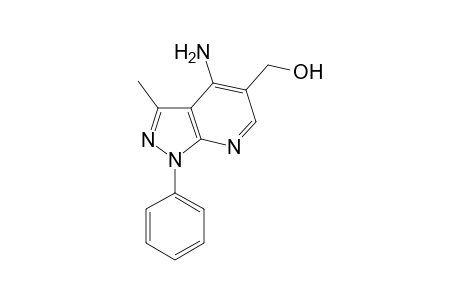 4-Amino-3-methyl-1-phenyl-1H-pyrazolo[3,4-b]pyridine-5-yl-methanol