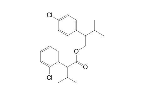Benzeneacetic acid, 4-chloro-.alpha.-(1-methylethyl)-, 2-(4-chlorophenyl)-3-methylbutyl ester