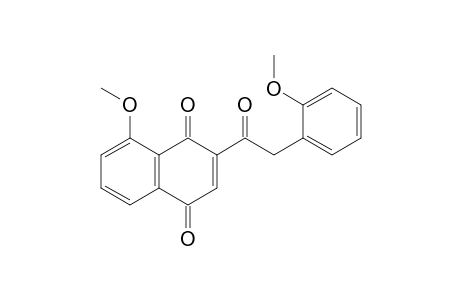 8-Methoxy-2-[2-(2-methoxyphenyl)-1-oxoethyl]naphthalene-1,4-dione