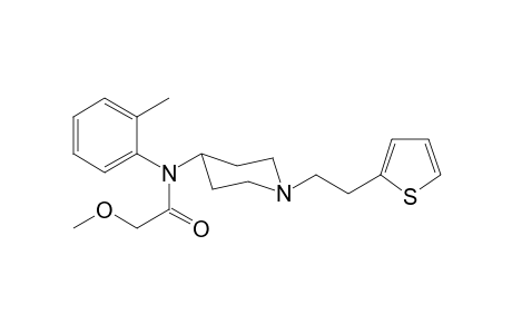 2-Methoxy-N-2-methylphenyl-N-(1-[2-(thiophen-2-yl)ethyl]piperidin-4-yl)acetamide