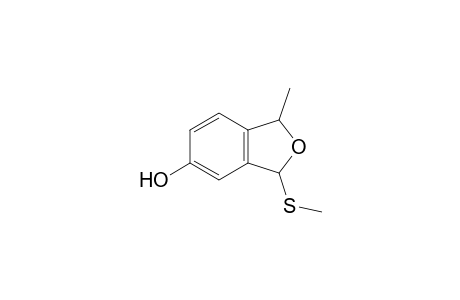 1-methyl-3-(methylsulfanyl)-1,3-dihydro-2-benzofuran-5-ol