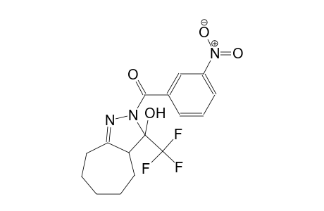 2-(3-nitrobenzoyl)-3-(trifluoromethyl)-2,3,3a,4,5,6,7,8-octahydrocyclohepta[c]pyrazol-3-ol