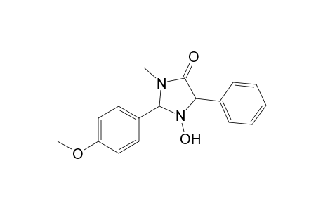 4-Imidazolidinone, 1-hydroxy-2-(4-methoxyphenyl)-3-methyl-5-phenyl-