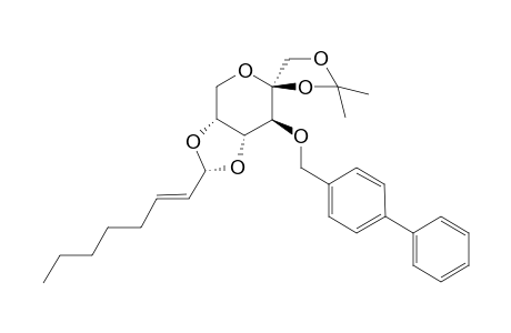 (2'R,3'aR,4S,7'S,7'aR)-2'-[(E)-hept-1-enyl]-2,2-dimethyl-7'-(4-phenylbenzyl)oxy-spiro[1,3-dioxolane-4,6'-3a,4,7,7a-tetrahydro-[1,3]dioxolo[4,5-c]pyran]