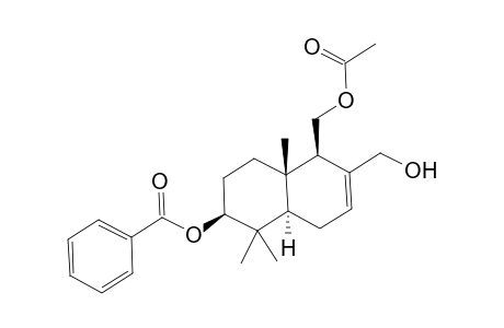 (1R,4aR,6S,8aS)-2-(Hydroxymethyl)-5,5,8a-trimethyl-6-(benzoyloxy)-1-(acetoxymethyl)-1,4,4a,5,6,7,8,8a-octahydronaphthalene