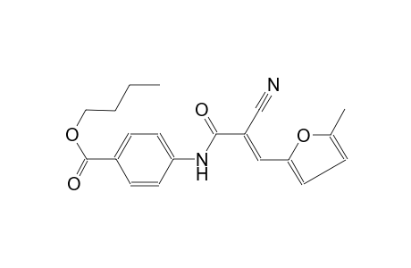 benzoic acid, 4-[[(2E)-2-cyano-3-(5-methyl-2-furanyl)-1-oxo-2-propenyl]amino]-, butyl ester