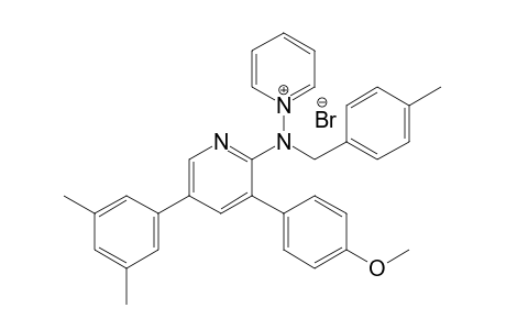 1-{N-[5-(3,5-Dimethylphenyl)-3-(4-methoxyphenyl)pyridin-2-yl]-N-[(4-methyl)benzyl]amino}pyridium Bromide
