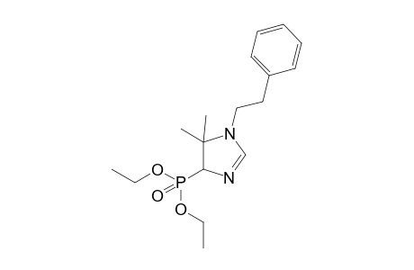 Diethyl [5,5-dimethyl-1-(1-phenethyl)-4,5-dihydro-1H-imidazol-4-yl]phosphonate