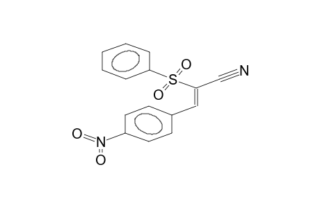 alpha-phenylsulfonyl-beta-(4-nitrophenyl)acrylonitrile