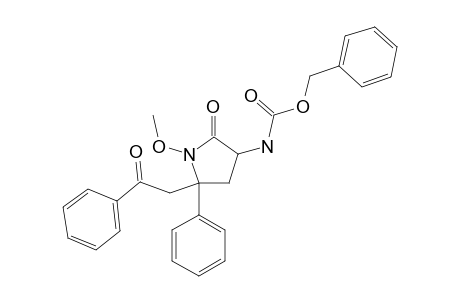 3-(BENZYLOXYCARBONYLAMINO)-1-METHOXY-5-(2-OXO-2-PHENYLETHYL)-5-PHENYL-2-PYRROLIDINONE