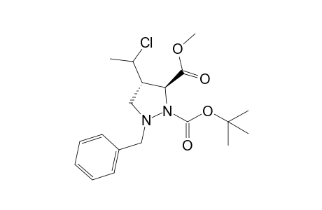 rel-(3S,4S)-1-Benzyl-2-(tert-Butoxycarbonyl)-4-(1-chloroethyl)-3-pyrazolidinecarboxylic acid methyl ester