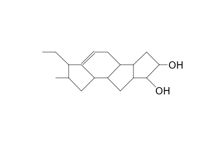 (2R)-cis, anti,cis-2,3,5,5a,5b,6,7,8,8a,9,9a,9b-Dodecahydro-3-ethyl-2-methyl-1H-cyclopent(B)-aS-indacene-cis,endo-7,8-dio
