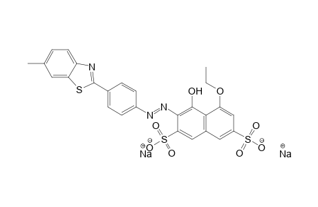 2,7-Naphthalenedisulfonic acid, 5-ethoxy-4-hydroxy-3-[[4-(6-methyl-2-benzothiazolyl)phenyl]azo]-, disodium salt