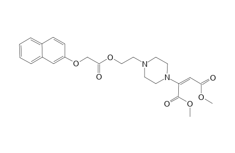1-[(E)-1,2-(Dimethoxycarbonyl)ethen-1-yl]-4-{2-[2-(naphthalen-2-yloxy)acetoyloxy]eth-1-yl}piperazine