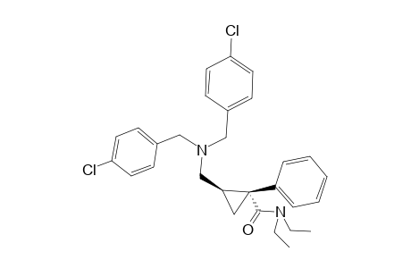 (trans)-2-{[(N,N-bis(p-Chlorobenzyl)amino]methyl}-1-phenylcyclopropane-N,N-diethylcarboxamide