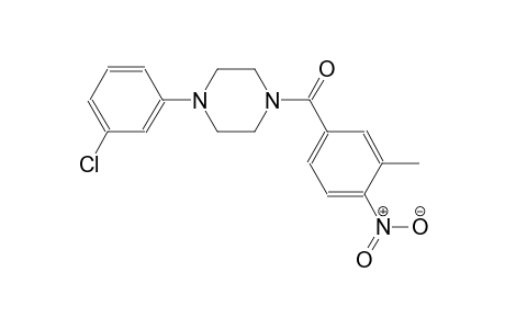 1-(3-chlorophenyl)-4-(3-methyl-4-nitrobenzoyl)piperazine