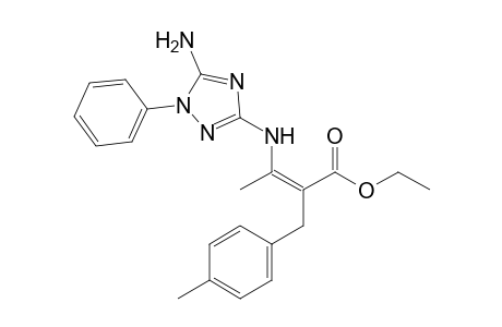 (Z)-Ethyl 3-(5-amino-1-phenyl-1H-1,2,4-triazol-3-ylamino)-2-(4-methylbenzyl)but-2-enoate