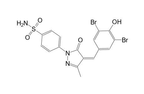 benzenesulfonamide, 4-[(4Z)-4-[(3,5-dibromo-4-hydroxyphenyl)methylene]-4,5-dihydro-3-methyl-5-oxo-1H-pyrazol-1-yl]-