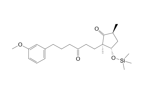 (2R,3S,5S)-2-[3-keto-6-(3-methoxyphenyl)hexyl]-2,5-dimethyl-3-trimethylsilyloxy-cyclopentanone